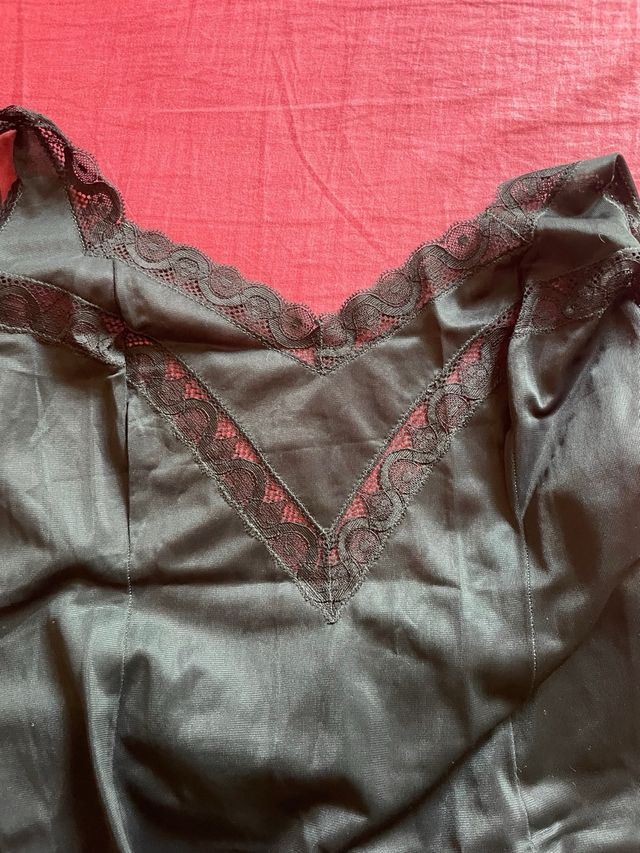 Sottoveste nera donna