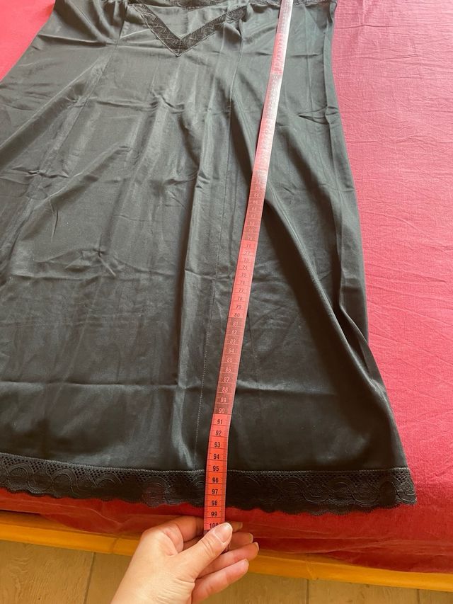 Sottoveste nera donna