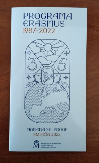 2 euros España 2022 Erasmus proof