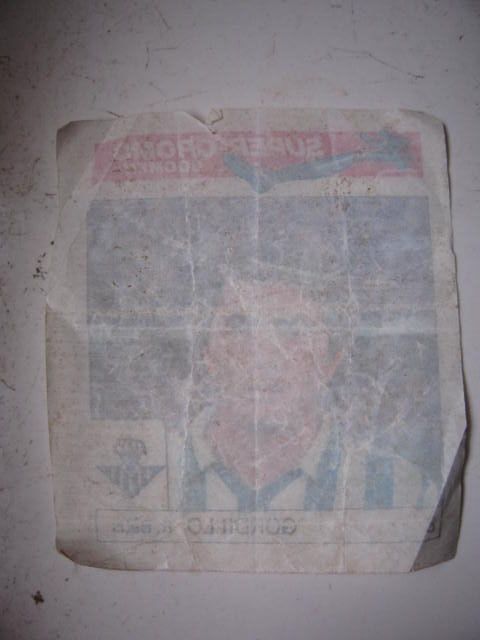 cromo super boomer chicles Gordillo Betis 8 fútbol