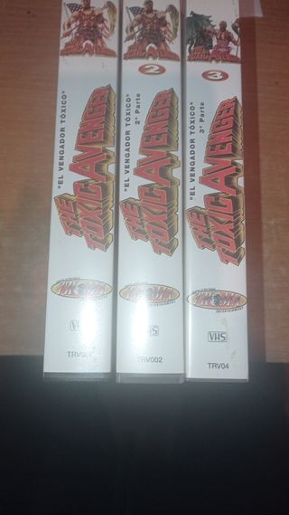 El vengador toxico 1, 2 y 3 VHS