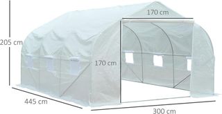 Invernadero con Cubierta para Jardín Patio Caseta