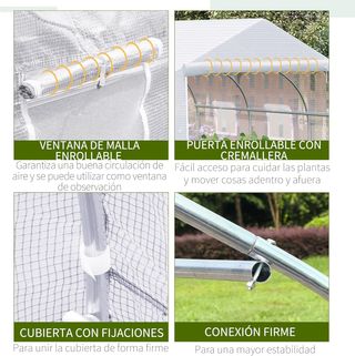 Invernadero con Cubierta para Jardín Patio Caseta