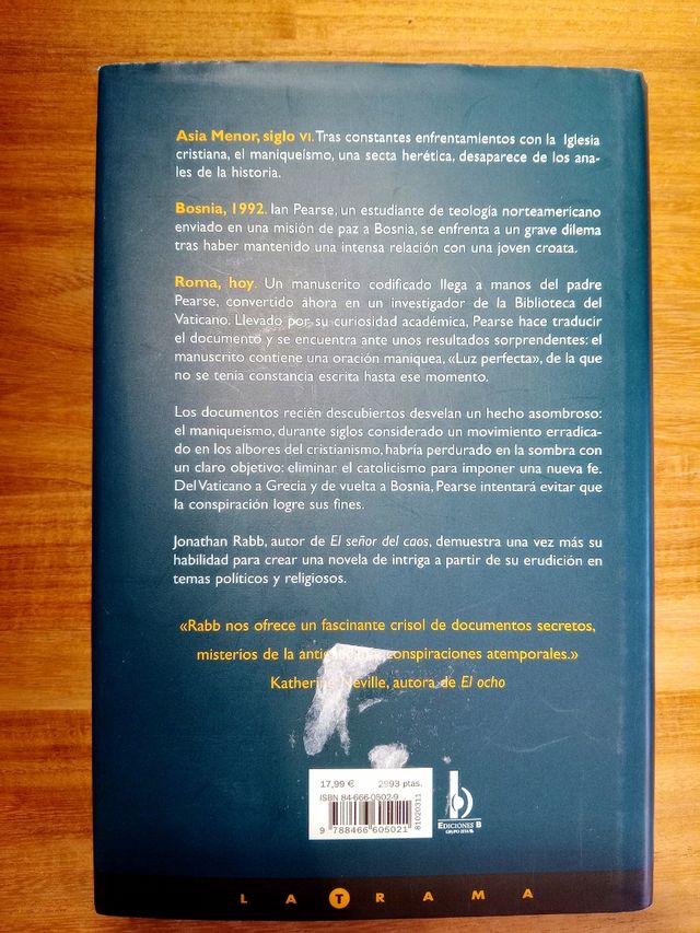 Libro 📖 LA CONSPIRACIÓN DE LOS HEREJES 