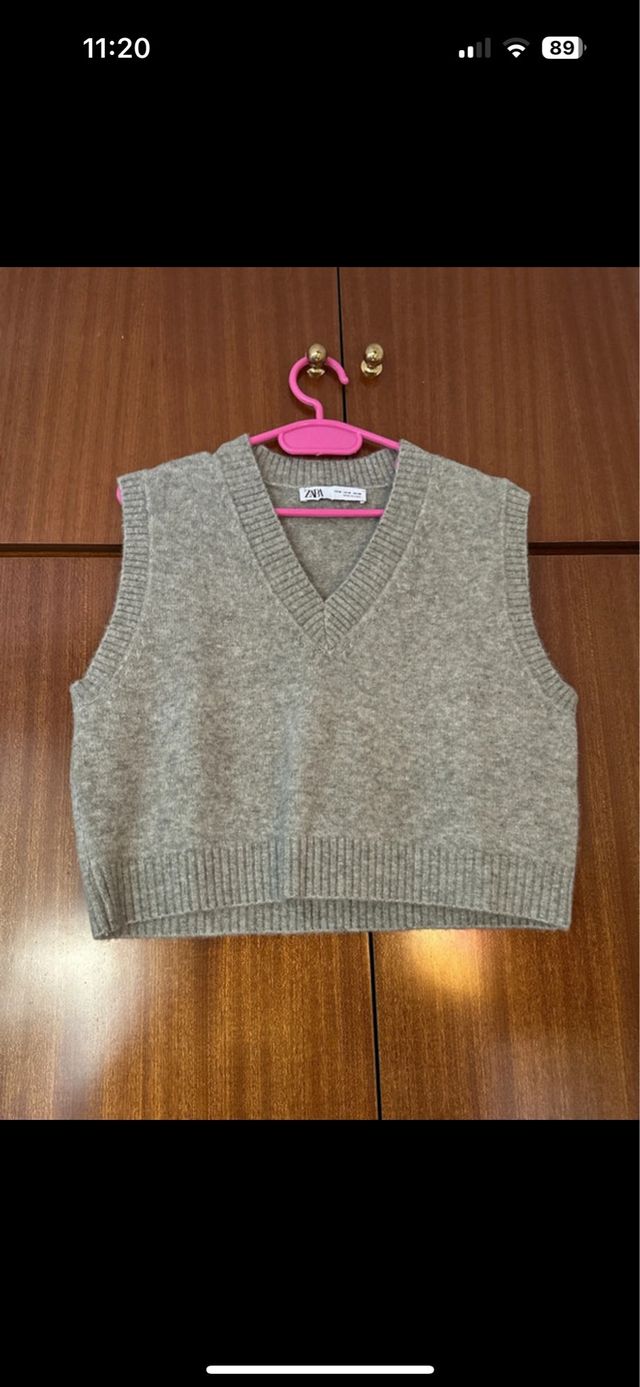 chaleco zara