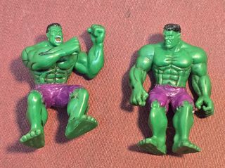 2 figuras Hulk PVC Yolanda 2003