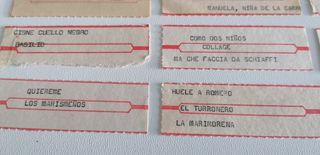 ETIQUETAS ANTIGUAS PARA GRAMOLA JUKEBOX