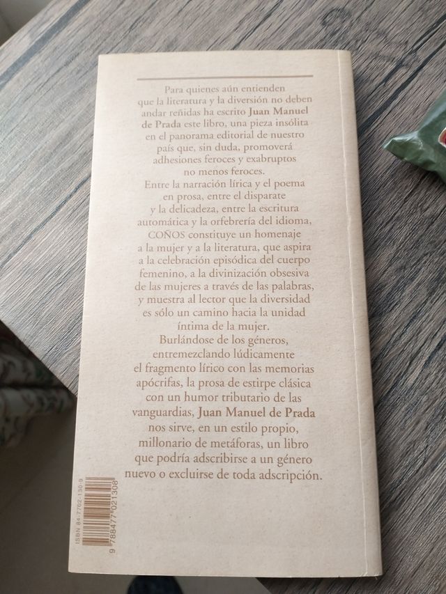 Libro Coños Juan Manuel de Prada