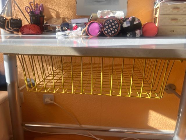 Escritorio blanco doble