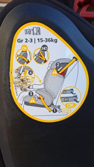 Silla bebeconfort grupos 2 y 3
