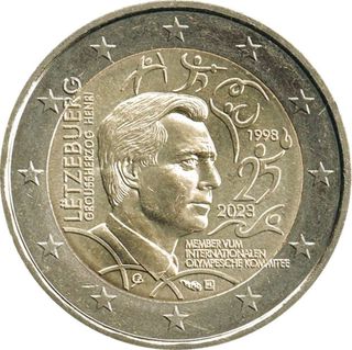 9 Monedas 2 € Luxemburgo conmemorati