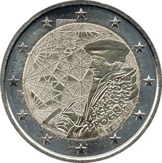 9 Monedas 2 € Luxemburgo conmemorati