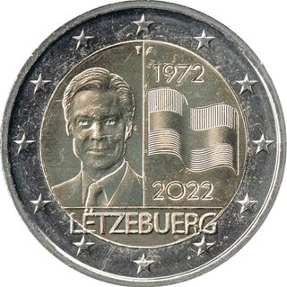 9 Monedas 2 € Luxemburgo conmemorati