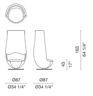 SILLON TULIP WANDERS SEMINUEVO