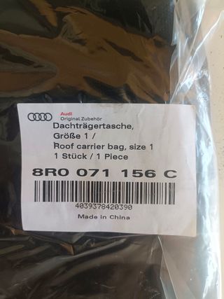 Bolsa original Audi porta bacas