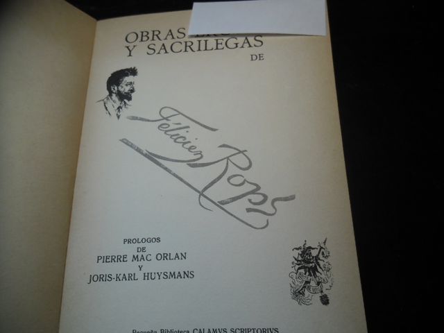 OBRAS DE R. ROPS- OBRAS ER. Y SACRILEGAS