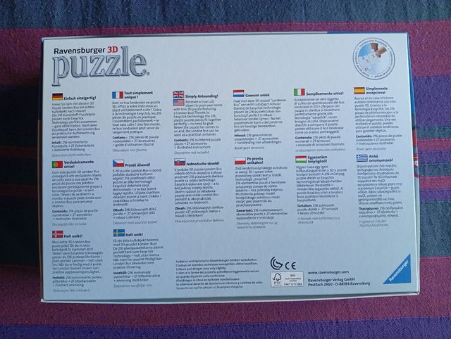 Puzzle 3D London Bus