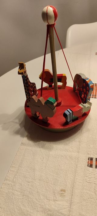 Juguete noria madera