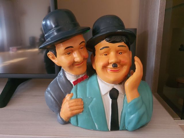 Figura decorativa Laurel e Hardy 