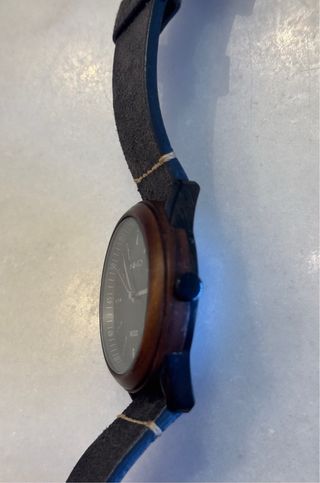 Niko Luxury San Marino reloj de madera y cuero