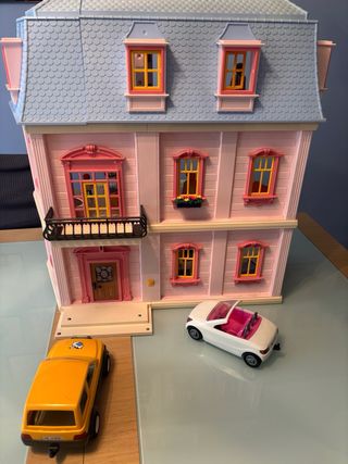 Casa Playmobil Rosa muñecas