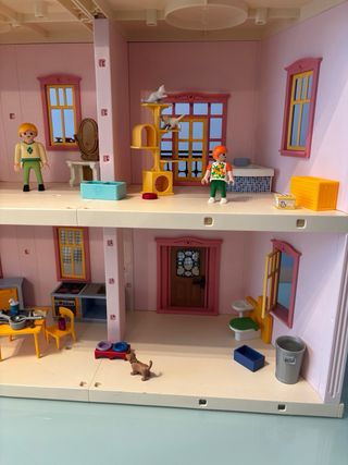 Casa Playmobil Rosa muñecas