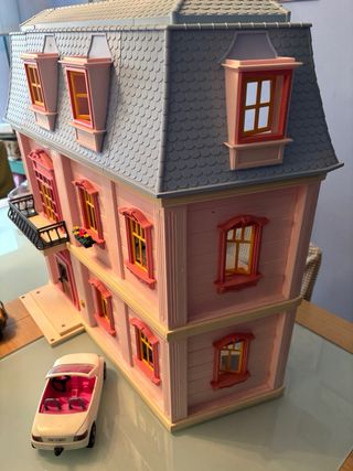 Casa Playmobil Rosa muñecas