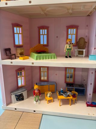 Casa Playmobil Rosa muñecas