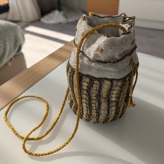 Bolso bombonera abalorios
