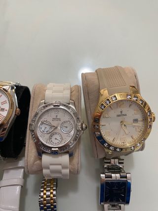 Lote relojes festina