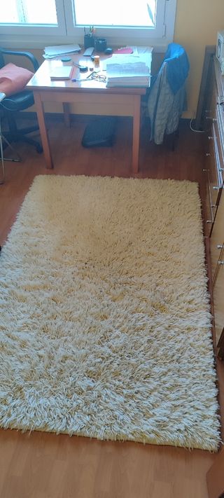 Alfombra de lana pelo largo