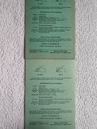 COLECCIONISMO CUADERNOS ESCRITURA "RUBIO" 1984