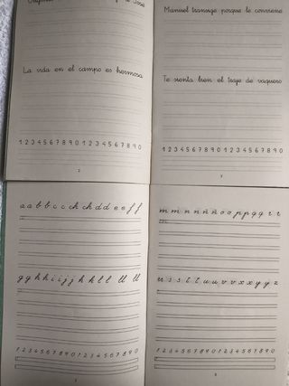COLECCIONISMO CUADERNOS ESCRITURA "RUBIO" 1984