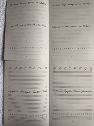 COLECCIONISMO CUADERNOS ESCRITURA "RUBIO" 1984