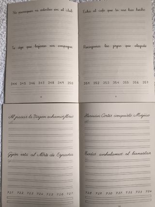 COLECCIONISMO CUADERNOS ESCRITURA "RUBIO" 1984