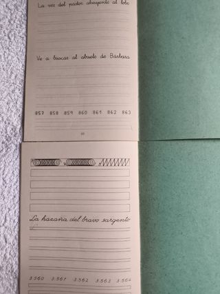 COLECCIONISMO CUADERNOS ESCRITURA "RUBIO" 1984