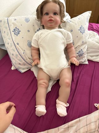 Bebé reborn de vinilo.