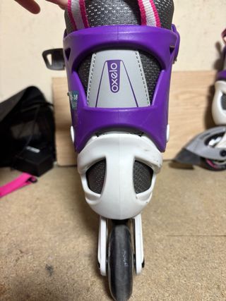 Patines linea niña/niño 35/38 casco y mochila