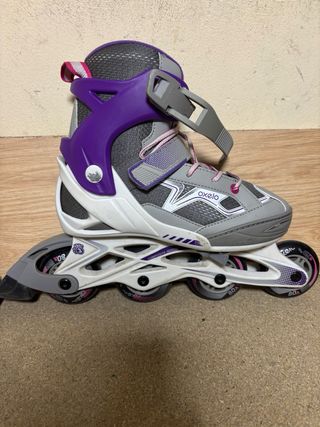 Patines linea niña/niño 35/38 casco y mochila