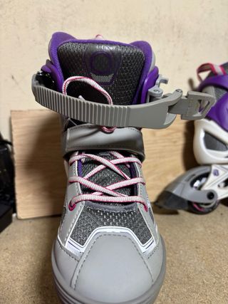 Patines linea niña/niño 35/38 casco y mochila