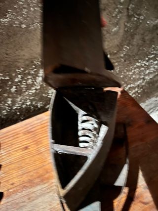 Plancha de carbon antigua