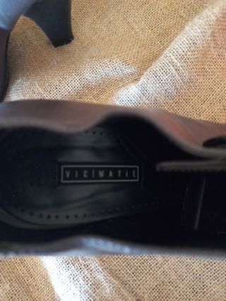 Zapatos tacón gris antracita