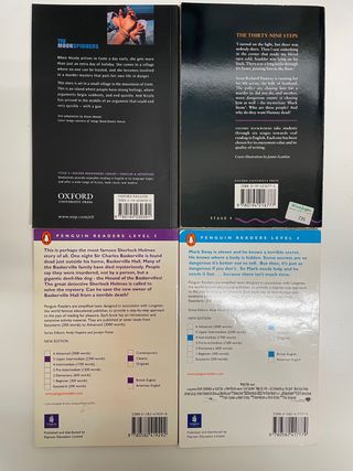 Lote 4 libros en inglés