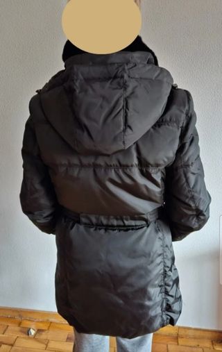 Abrigo negro largo mujer Amazing