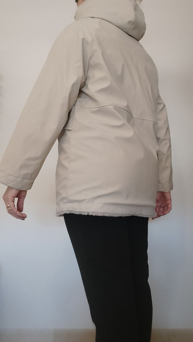 Abrigo blanco zara kids