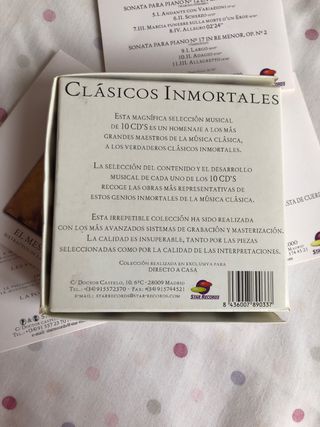 10 CD CLASICOS INMORTALES