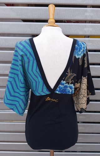 Camiseta Desigual manga japonesa. Rebajada