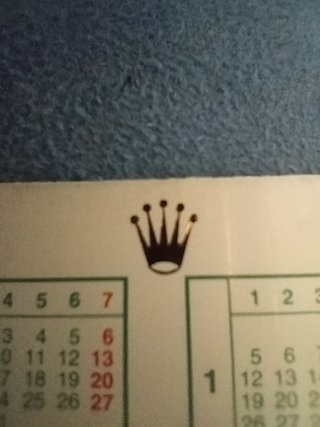 Originale calendarietto Rolex anni 97/98