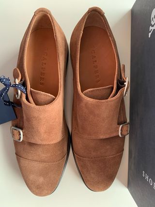 Zapatos Scalpers Marrones de ante