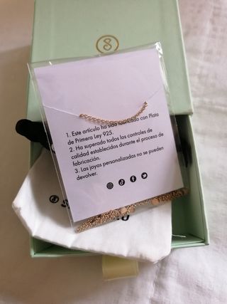 Collar Mini Moons Singularu plata baño oro